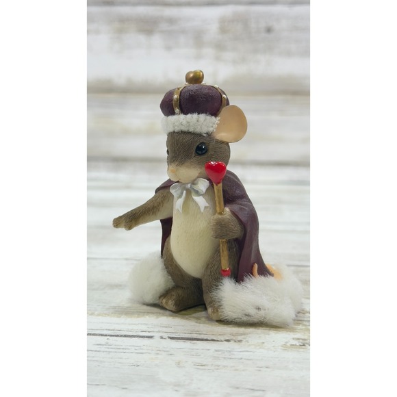 Fitz & Floyd Charming Tails King of My Heart 84/113 Mouse Figurine - Picture 2 of 6